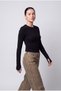 Long Sleeve Fingerless Basic Badi with Crew Neck - 5