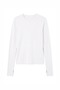 Long Sleeve Fingerless Basic Badi with Crew Neck