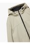 Hooded Long Sleeve Zippered Raincoat - 8