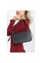 Black Minimalist Baguette Women's Shoulder and Hand Bag - 4
