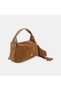 Women's Tan Tassel Detailed Suede Textured Hand and Shoulder Bag - 2