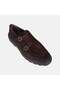 Men's Bitter Brown Double Metal Buckle Suede Classic Shoes - 7