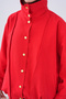 Women's Stitched Snap Detail Lined Jacket Red - 6