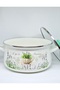 26 cm 6 Liter Lavender Enameled Pot Milk Yogurt Menemen Pot - 4