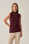 Half Turtleneck Sleeveless Sweater - 4