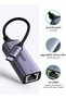 محول USB-C إلى جيجابت إيثرنت، RJ45 LAN، رمادي اللون - 2