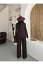 Women's Chinese Collar Authentic Button-Detail Jacket and Pants Set - 6