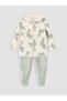 Esvab • Modern & Distinctive Printed Hooded Baby Boy Booties Set - 2