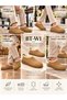 Baytuluk Bt-W1 Tan Suede High Sole Casual Men's Shoes with Fur Inside - 2