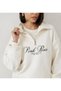 Pink Bus Half Zipper Oversize 3-Ply Sweatshirt