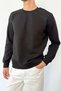 Men's Crew Neck Thessaloniki Sweatshirt Black - 27K 5894 - 2