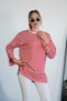 Oysho Tunic with Sleeves and Skirt with Slits and Stripes - 4