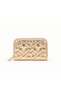Women's Star Patterned Quilted Wallet – Zippered Multi-Compartment Card Holder and Coin Purse