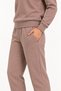Women's Brown 3 Thread Crew Neck Fleece Tracksuit Set - 8