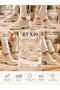 Baytuluk Bt-X49 Beige Suede High Sole Lace-Up Men's Casual Shoes - 2