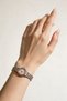 Women's Vintage Mini Silver Color Pink Dial Wristwatch Stylish Retro Design - 2
