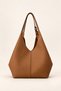Women's Large Size Shoulder Bag with Scarf Detail, Large Volume, 2 Different Usage Tote Bags Elt0707 - 7