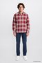100% Cotton Regular Fit Classic Collar Plaid Patterned Shirt - 3