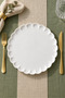 Habbe 6 Piece Plain Porcelain Serving Plate - Elegant and Stylish Design