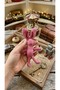 Cute Fabric Rabbit Keychain and Bag Ornament. Gift - 2