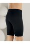 Women's Lycra 95% Cotton Black Short Leggings - 2