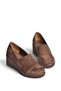 Z602081502 Brown Suede Wedge Sole Casual Women's Shoes - 7