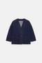 Oversize V-Neck Denim Jacket - 6