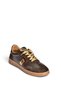 Z555101061 Brown Genuine Suede Leather Sports Shoes Sneakers - 6