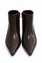 Crocet Zippered Crocodile Patterned Pointed Toe Thin Heeled Women's Boots - 4