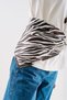Patterned Medium Size Satin Scarf Zebra - 3