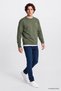 Bisiklet Yaka Sweatshirt Olive - 3