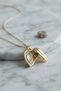 316L Steel Chain Gold Color Drop Bud Model Necklace - 2