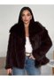Women's Wide Collar Short Premium Plush Fur Coat