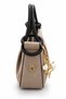 Bellina Rose Suede Dark Mink Brown Garnished Women's Hand and Shoulder Bag - 3