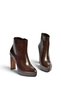 V820660160 Brown Rustic Thick Platform Heeled Women's Boots - 6