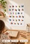 Alphabet Letters Educational Poster A3 Uppercase Lowercase Letters Primary School Kids' Room Classroom Board