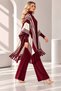 Women's 3-Piece Knitwear Set with Panthool and Blouse - 2