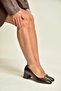 Z820312160 Brown Rustic Thick Heeled Women's Shoes - 4