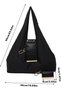 Keychain Tote Bag Foldable Leather, Portable Reusable Lightweight Handbag - 5