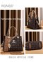 Classic Vintage Textured Handbag for Women with Pendant Decor and Gift Bag Trendy Large Capacity Sho - 4