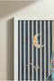 1 Piece White Wooden Framed Retro Spaceship Patterned Painting Wooden Painting - Children's and Baby's Room and Home Decoration Painting - 4