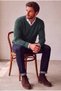 Classic Wool Blend V-Neck Men's Knitwear Sweater