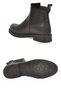 Women's Side Elastic Black Leather Women's Boots Rubber Sole Stylish Comfortable Chelsea Boots 284097 - 5