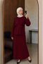 Women's Off-Shoulder Spanish Sleeve Hijab Knitwear Double Combination Set - 3