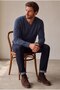 Classic Wool Blend V-Neck Men's Knitwear Sweater - 3