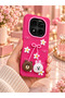 Redmi̇ Note 14 Pro 4G/5G Compatible - Cute Silicone Phone Case with Embossed 3D Bow & Daisy Pattern - Camera Protected - 2