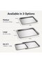 Non Stick Cookie Sheet Baking Pan Tray, Rectangle BSC0701+BSC0702, Set Of 2 - 6