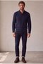 Classic Wool Blend V-Neck Men's Knitwear Sweater - 3