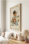 1 Piece Real Wood Framed Painting of a Guitarist Cat Concept - Wooden Painting for Kids and Baby Room and Home Decoration - 3