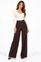 Women's Buckle Detailed Trousers |   Wide Leg Wide Leg Pants |   Knitted Fabric |   Modern Daily Wear |   Stylish and Comfortable Combinations |   Women's Underwear |   City Style |   Wide Cut Trousers |   Casual and Office Combinations |   Elegant